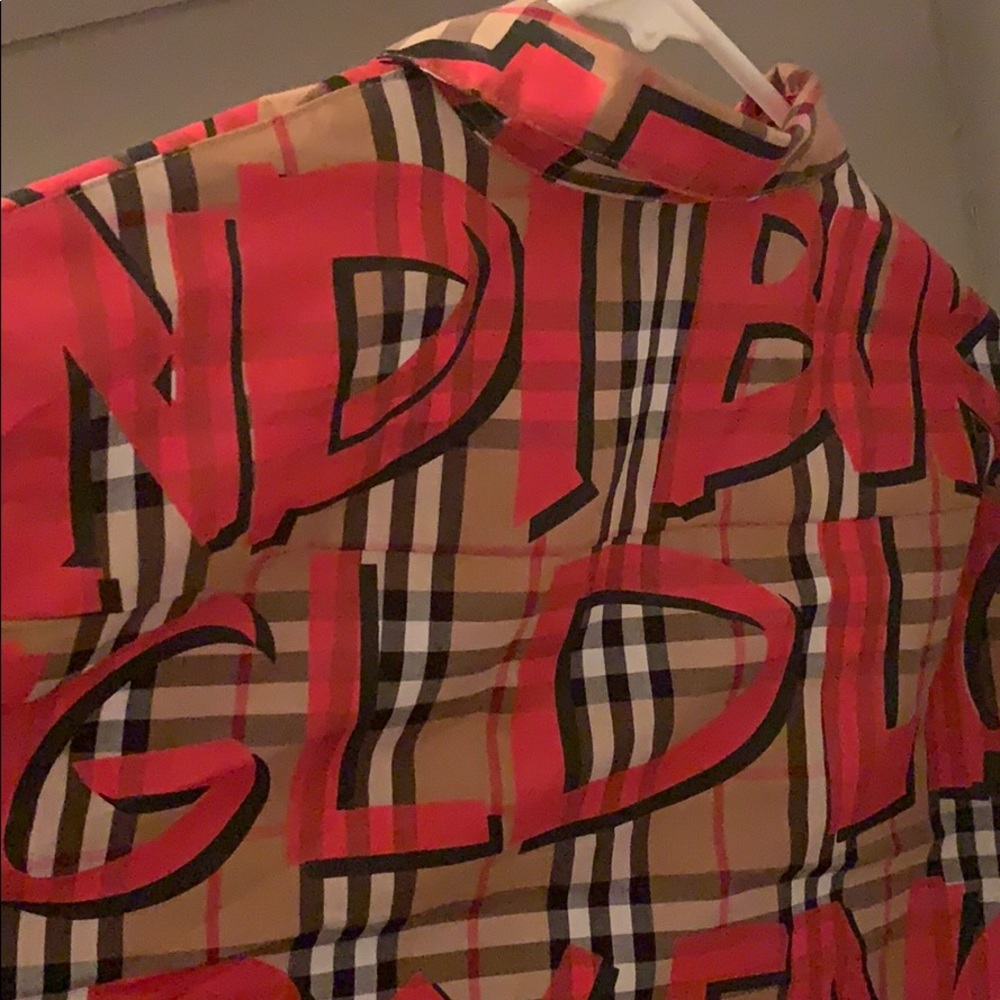 Authentic Men’s Burberry Graffiti Button Down